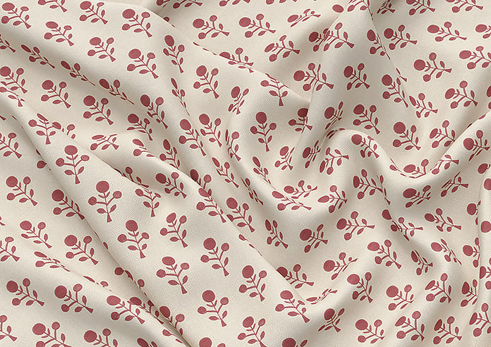 Emily Bond Hawthorn, Swiss Red - Roman Blind - Image 4